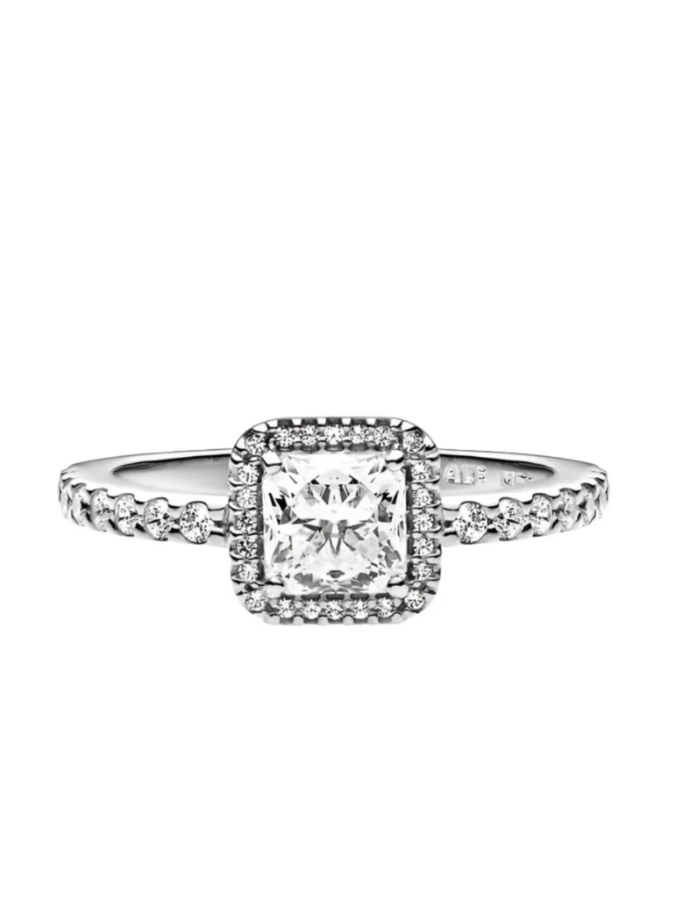 Pandora Square Sparkle Halo Ring (Sterling Silver)